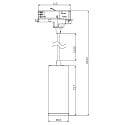 Deko-Light 3-phase pendant luminaire LUCEA 10 DALI controllable IP20, black dimmable