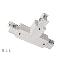 Accessories for 3-phase track system D LINE - T-coupler left-left-right with change mechanism, 220-240V AC, white