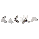 Deko-Light Accessories for 3-phase track system D LINE - 90�-coupler left-right with change mechanism, 220-240V AC, white