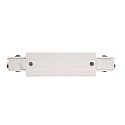 Deko-Light Accessories for 3-phase track system D LINE - electrical straight coupler with feed option left-right, white