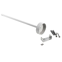 Deko-Light Ceiling suspension for 3-phase luminaire D LINE, rigid, 635 mm, white