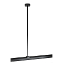 Deko-Light Ceiling suspension for 3-phase luminaire D LINE, rigid, 635 mm, black