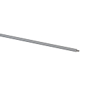 Extension for Ceiling suspension for 3-phase luminaire D LINE, rigid, 310 mm , silver