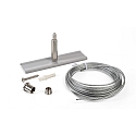 Deko-Light Accessory for 3-phase track system D LINE wire suspension holder mini with 5,0m suspension rope, grey