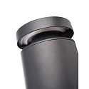 Deko-Light bollard lamp FARO 60 with lens optics, wired through IP65, dark grey dimmable