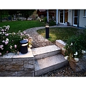 Deko-Light bollard lamp FARO 60 with lens optics, wired through IP65, dark grey dimmable