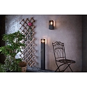 Deko-Light bollard lamp FACADO II 1000MM TONED square E27 IP65, dark grey, mat dimmable