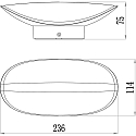 Deko-Light Outdoor LED Design wall luminaire AVIOR, IP54, 12.7W 3000K 925lm 125�, die-cast aluminum, dark grey
