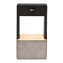 Outdoor LED sensor-wall luminaire CHERTAN, IP54, 15W 3000K 570lm 120�, concrete / alu diecast
