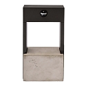 Deko-Light Outdoor LED sensor-wall luminaire CHERTAN, IP54, 15W 3000K 570lm 120�, concrete / alu diecast
