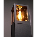 Deko-Light outdoor wall luminaire FACADO II SQAURE TONED square E27 IP65, dark grey, mat dimmable