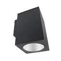 facade spotlight SHORELINE PRO SQUARE 140 DOWN 1 flame, square, CCT Switch IP65, dark grey dimmable