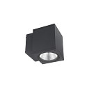 facade spotlight PRO SQUARE 100 DOWN 1 flame, square, CCT Switch IP65, dark grey dimmable