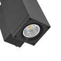 Deko-Light facade spotlight SHORELINE PRO LED SQUARE 70 UP&DOWN 2 flames, square, CCT Switch IP65, dark grey dimmable
