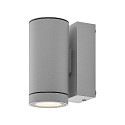 Deko-Light facade spotlight SHORELINE PRO GU10 ROUND 1 flame, cylindrical, with lamp socket GU10 IP65, light grey