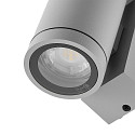 Deko-Light facade spotlight SHORELINE PRO GU10 ROUND 1 flame, cylindrical, with lamp socket GU10 IP65, light grey