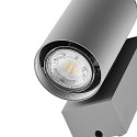 Deko-Light facade spotlight SHORELINE PRO GU10 ROUND 1 flame, cylindrical, with lamp socket GU10 IP65, light grey