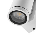 Deko-Light facade spotlight SHORELINE PRO GU10 ROUND 1 flame, cylindrical, with lamp socket GU10 IP65, white