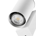 Deko-Light facade spotlight SHORELINE PRO GU10 ROUND 1 flame, cylindrical, with lamp socket GU10 IP65, white