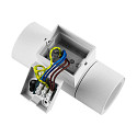 Deko-Light facade spotlight ACHERNAR UP & DOWN 2 flames, cylindrical, with lamp socket GU10 IP65, white