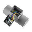 Deko-Light facade spotlight ACHERNAR UP & DOWN 2 flames, cylindrical, with lamp socket GU10 IP65, light grey