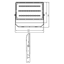 Deko-Light Outdoor LED spot BRACHIUM, IP65 / IP44, 80W 3000K 8100lm 75�, die-cast aluminum, black
