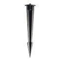 Outdoor LED spot 8W RGBW, IP65, 24V DC, RGB + 3000K 389lm 20�, die-cast aluminum, black grey