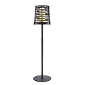 Outdoor luminaire VELORUM, Decorative floor lamp, 145cm, E27, black
