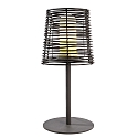 Outdoor luminaire VELORUM, Decorative table lamp, 51cm, E27, black
