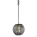 Outdoor luminaire VELORUM, Decorative pendant luminaire, E27, black