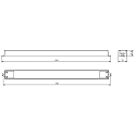 Deko-Light control gear LONG-FLAT DIM CV - 48V 50-150W voltage constant, 1 channel, black