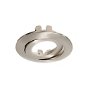 Deko-Light Frame for recessed LED ceiling luminaire LESATH ROUND, brushed aluminum, die-cast aluminum, IP20