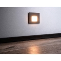 Deko-Light cover ALWAID 2 - MILKY square, deep black