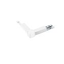 L-connector SANOTRUNK UNIVERSAL DALI controllable, left, white