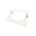 Deko-Light reducing ring 280/210MM mechanical, square, built-in version, traffic white