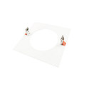 Deko-Light reducing ring 210/135MM mechanical, square, built-in version, signal white