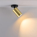 Deko-Light surface mounted housing CAN MIX'N MATCH 1/2 - SPOT HEAD (CEILING / 3PHASE) cylindrical, rigid, mechanical, brass