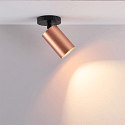 Deko-Light surface mounted housing CAN MIX'N MATCH 1/2 - SPOT HEAD (CEILING / 3PHASE) cylindrical, rigid, mechanical, rose gold