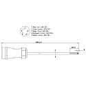  Cable system, Weipu HQ 12/24/48V Feed-in cable 5-pin, 5 meters