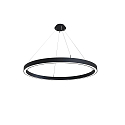 pendant luminaire LAUTARO 1200/60 DOWN OPAL M4 IP20, black dimmable