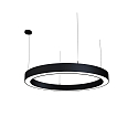 pendant luminaire LAUTARO 1200/100 DOWN PRISMA P4 IP20, black dimmable