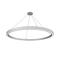 pendant luminaire LAUTARO 1500/60 UP/DOWN PRISMA M5 IP20, white dimmable