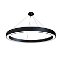 pendant luminaire LAUTARO 1500/100 DOWN OPAL M5 IP20, black dimmable