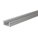 AU-01-08, flat U-profile for 8 - 9,3 mm LED stripes, 100cm, anodized aluminum