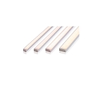  AU-01-15, flat U-profile for 15 - 16,3 mm LED stripes, 200cm, anodized aluminum