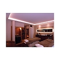  AU-01-15, flat U-profile for 15 - 16,3 mm LED stripes, 200cm, anodized aluminum