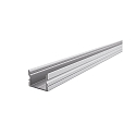 AU-02-15, high U-profile for 15 - 16,3 mm LED stripes, 200cm, anodized aluminum