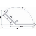 Deko-Light Angle profile 135� AV-02-20 for 22 mm LED Stripes, anodised, 2000 mm