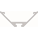 Corner profile AV-05-25 for 25 mm LED Stripes (2x 12 mm), silver matt, anodised, 200cm