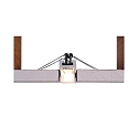  Rabbet-profile T-high ET-04-12 for 12 - 13,3 LED stripes, matt silver anodized, 200cm